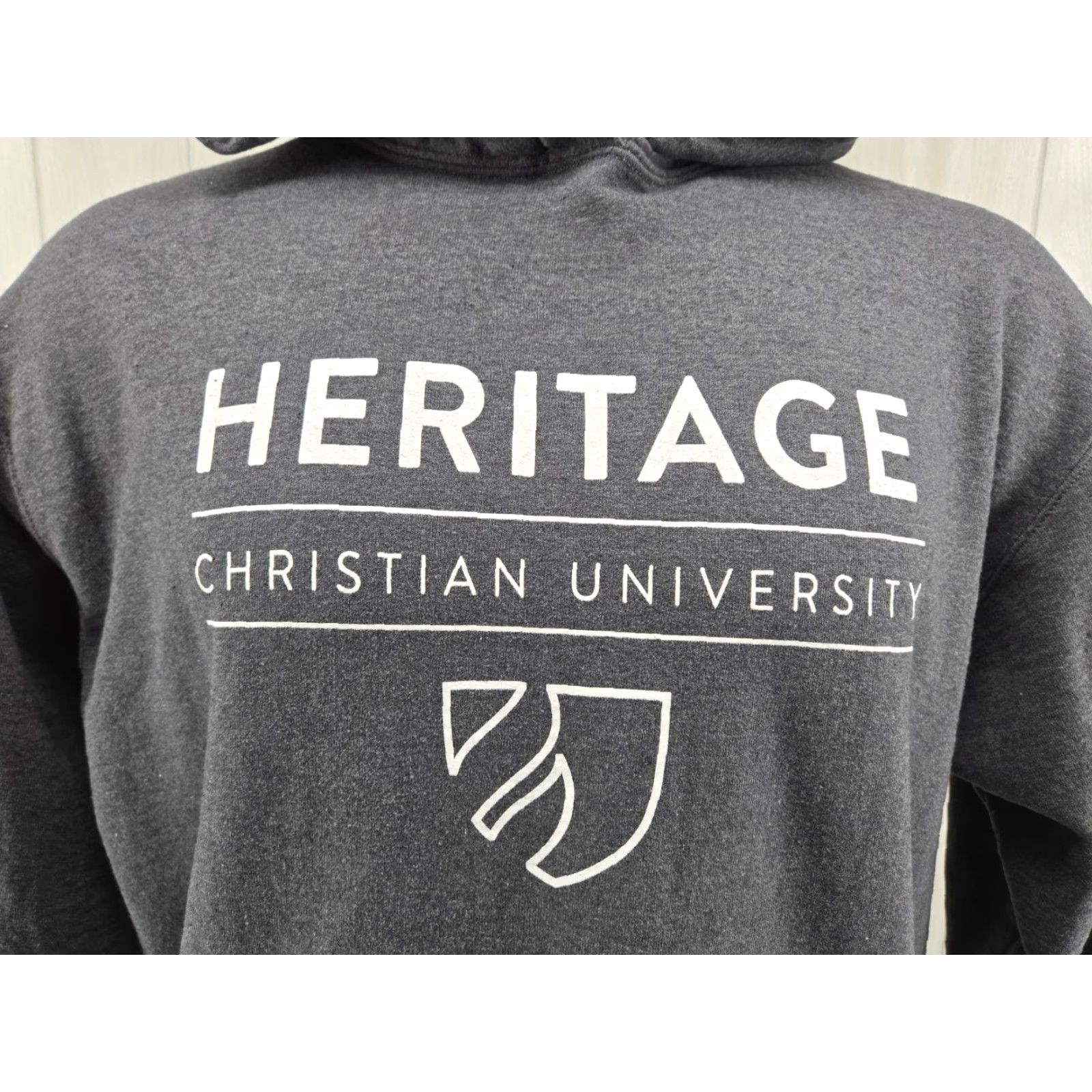 Port & Company Heritage Christain University Gray Hoodie Mens Size Large Size US L / EU 52-54 / 3 - 2 Thumbnail