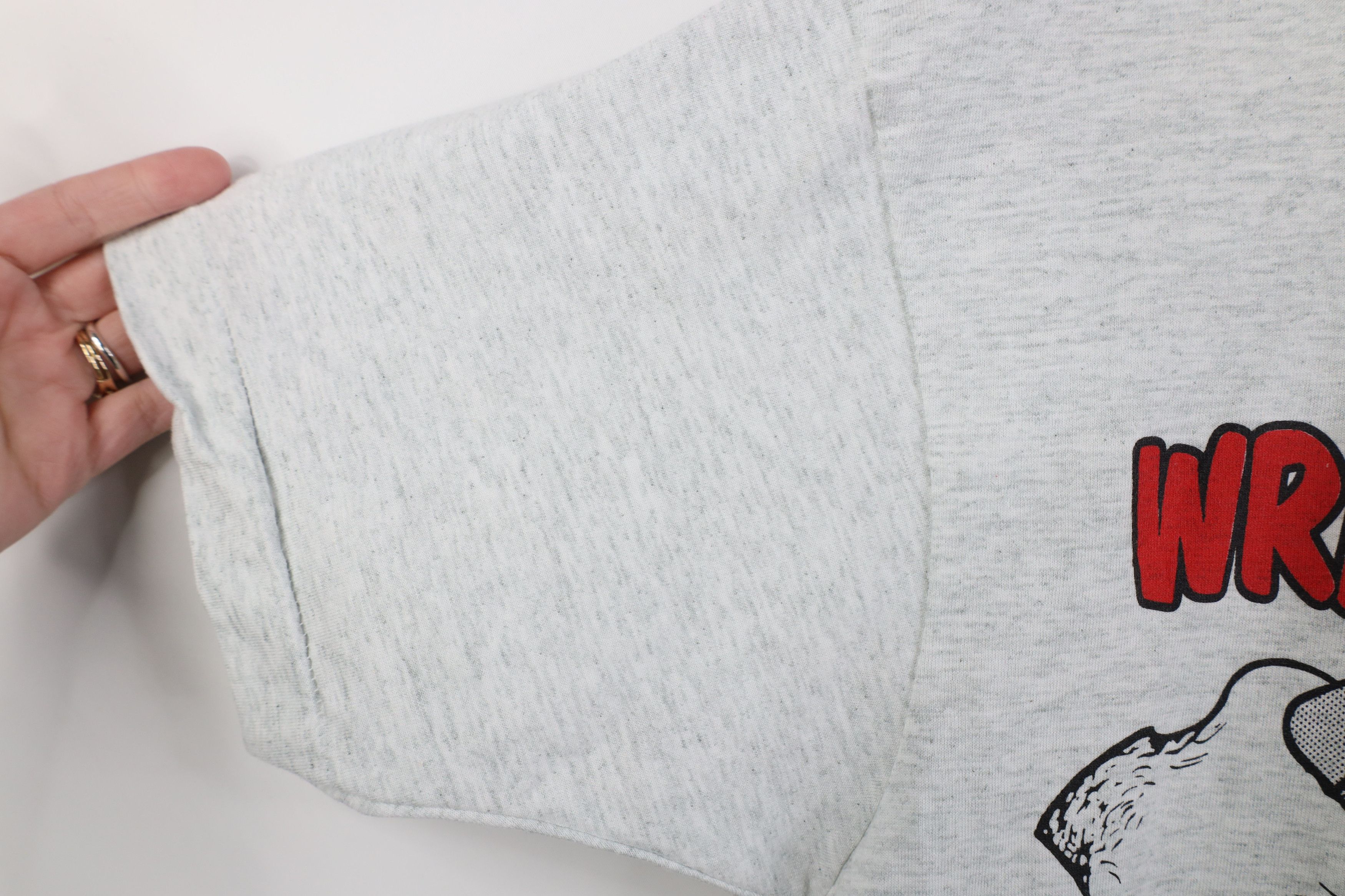 Vintage Vintage 90s Tools Wrap Your Hands T-Shirt Heather Gray USA Size US L / EU 52-54 / 3 - 7 Thumbnail