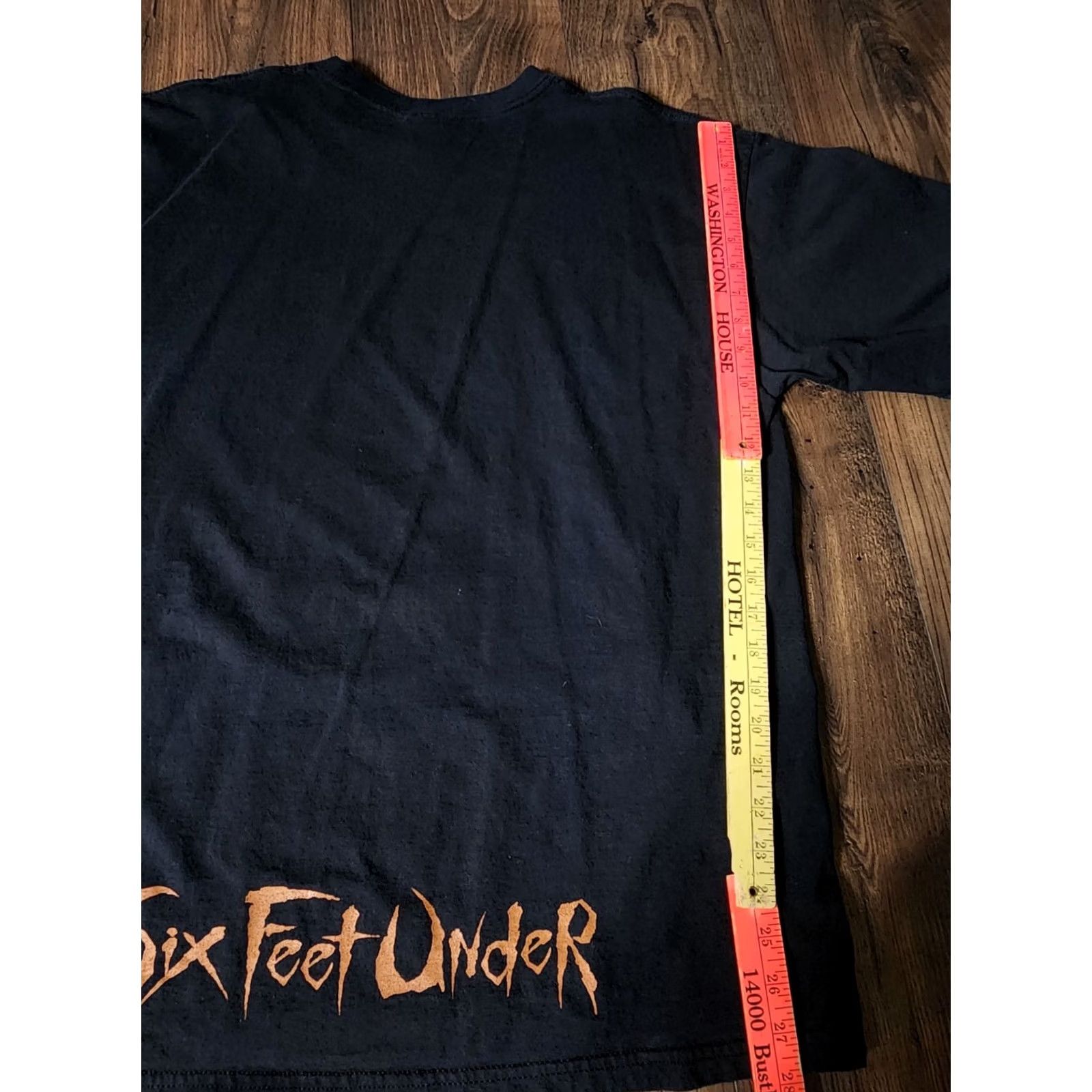 Gildan Vintage Gildan T-Shirt Six Feet Under True Carnage Death Metal Double-Sided Crew Neck Short Sleeve Black XL Mens Size US XL / EU 56 / 4 - 4 Thumbnail