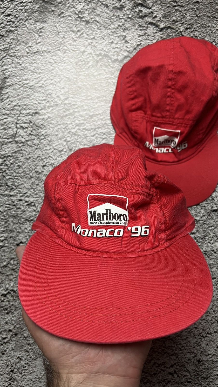 Ferrari 1996 RARE‼️Marlboro Monaco formula uno Ferrari F1 5 panel hat Size ONE SIZE - 2 Thumbnail