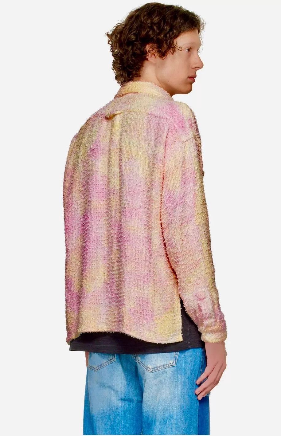 Faith Connexion Faith Connexion Men's Tweed Gradient Long Sleeve Shirt M Size US M / EU 48-50 / 2 - 2 Thumbnail