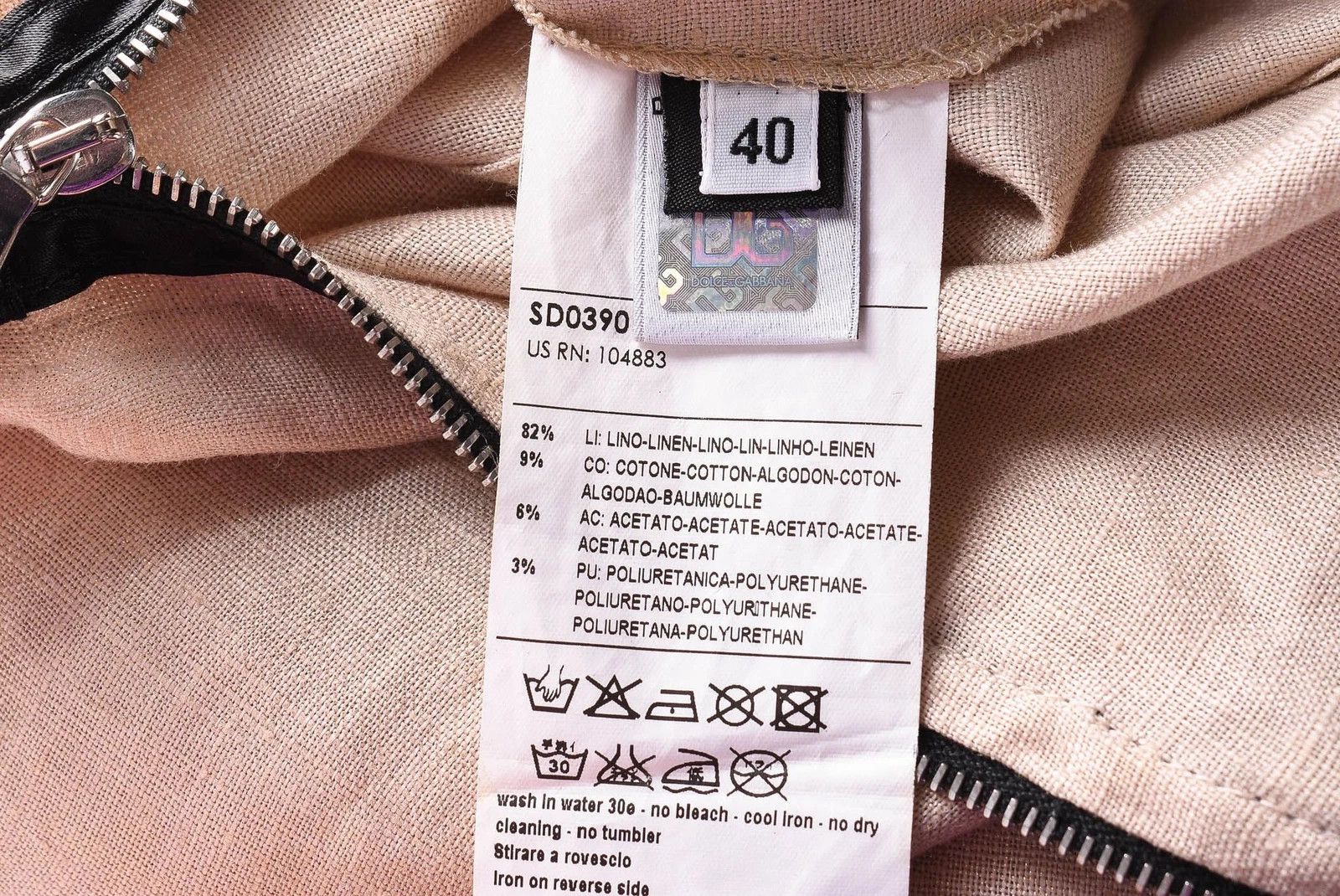 Dolce & Gabbana Women's D&G Dolce & Gabbana Beige Sleeveless Dress Size S Size S / US 4 / IT 40 - 6 Thumbnail