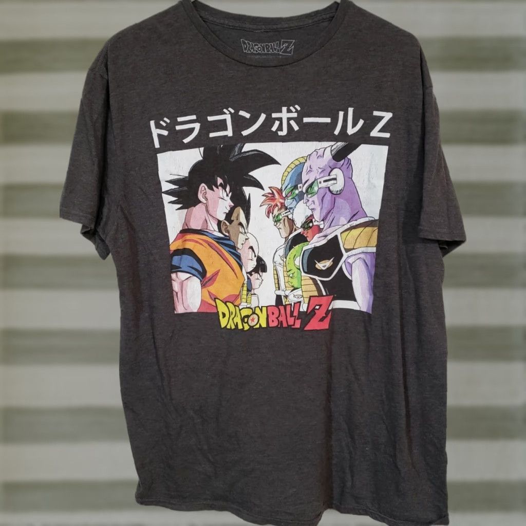 Vintage Dragon Ball Z T-Shirt Men’s Large L Graphic Dragon Ball Z Crew Neck Short Sleeve Gray Dark Gray Logo Vintage: No Size US L / EU 52-54 / 3 - 1 Thumbnail