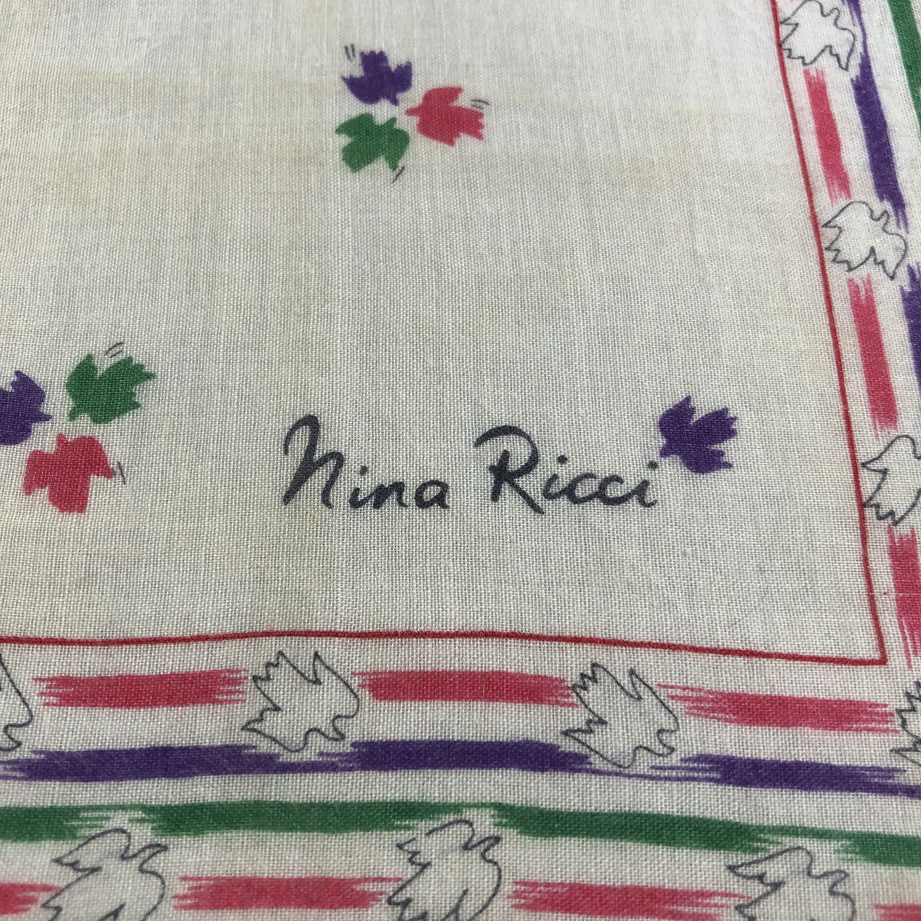 Nina Ricci Nina Ricci Handkerchief Neckerchief Bandana H2100 Size ONE SIZE - 4 Thumbnail