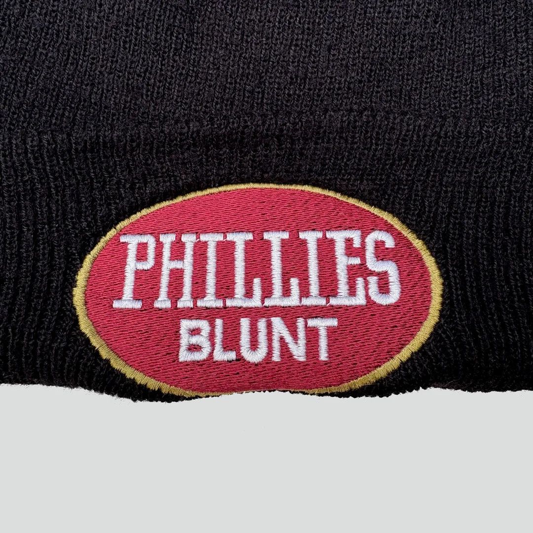 Vintage Phillies Blunt 1990 90s Vintage Logo Rare USA Beanie Hat Size ONE SIZE - 2 Thumbnail