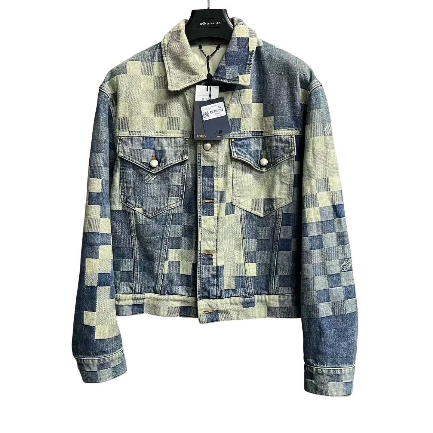 Louis Vuitton Louis Vuitton Craggy Mosaic Denim Jacket Size 50 Size US M / EU 48-50 / 2 - 1 Thumbnail