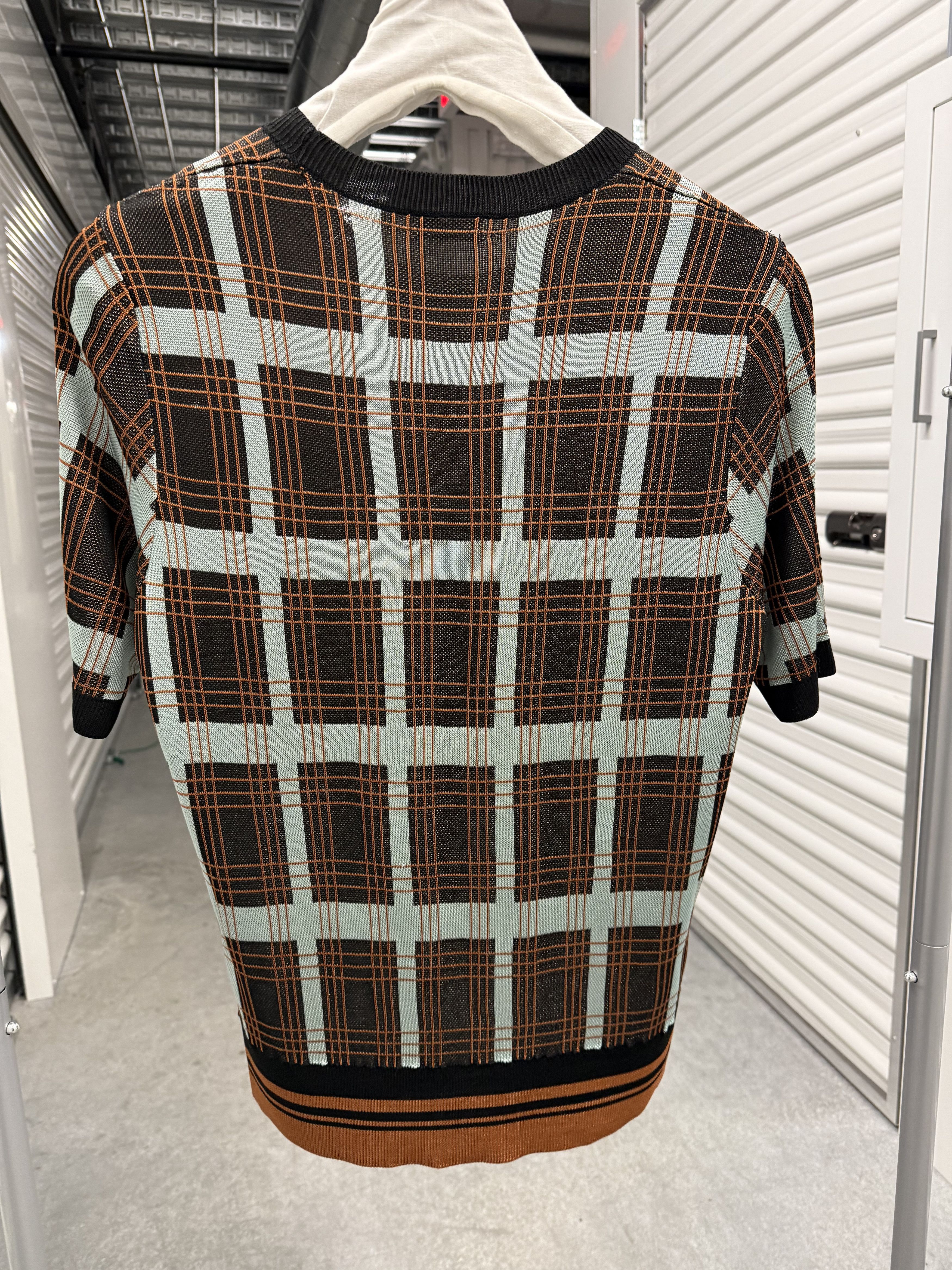 Dries Van Noten DVN Knit Plaid Tartan Short Sleeve Size US M / EU 48-50 / 2 - 6 Thumbnail