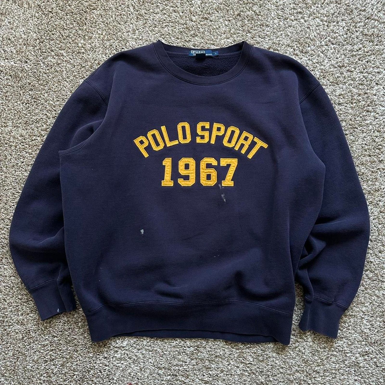 Vintage 90s Polo Ralph Lauren Sport Varsity Crewneck