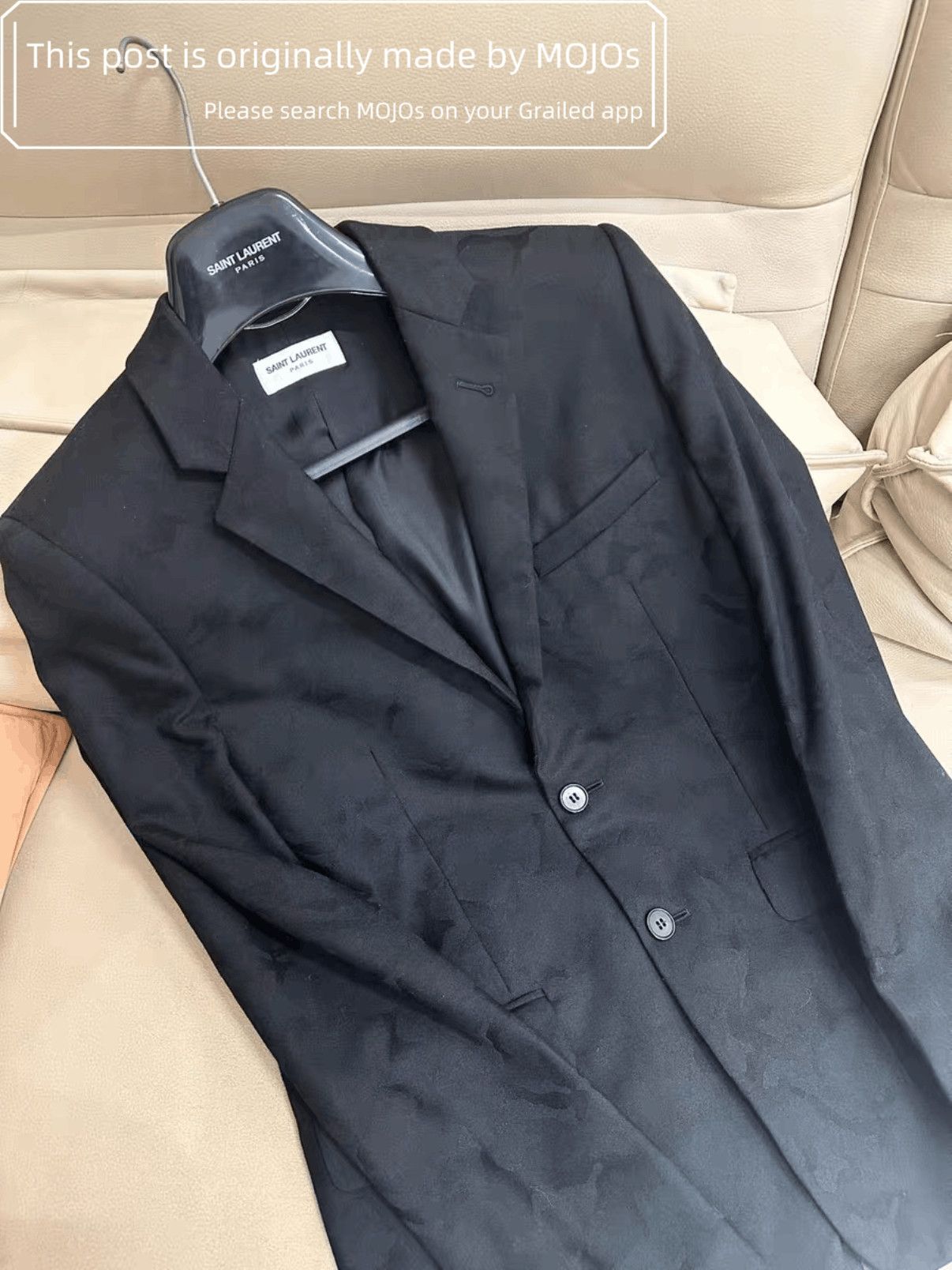 Saint Laurent Paris Sz 46 Saint Laurent Paris 16SS Pattern Blazer mojos53 Size US S / EU 44-46 / 1 - 4 Thumbnail