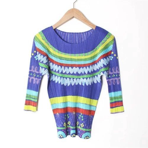 Issey Miyake Issey Miyake size:3 Vintage firework patterned pleated top Size XS / US 0-2 / IT 36-38 - 1 Thumbnail