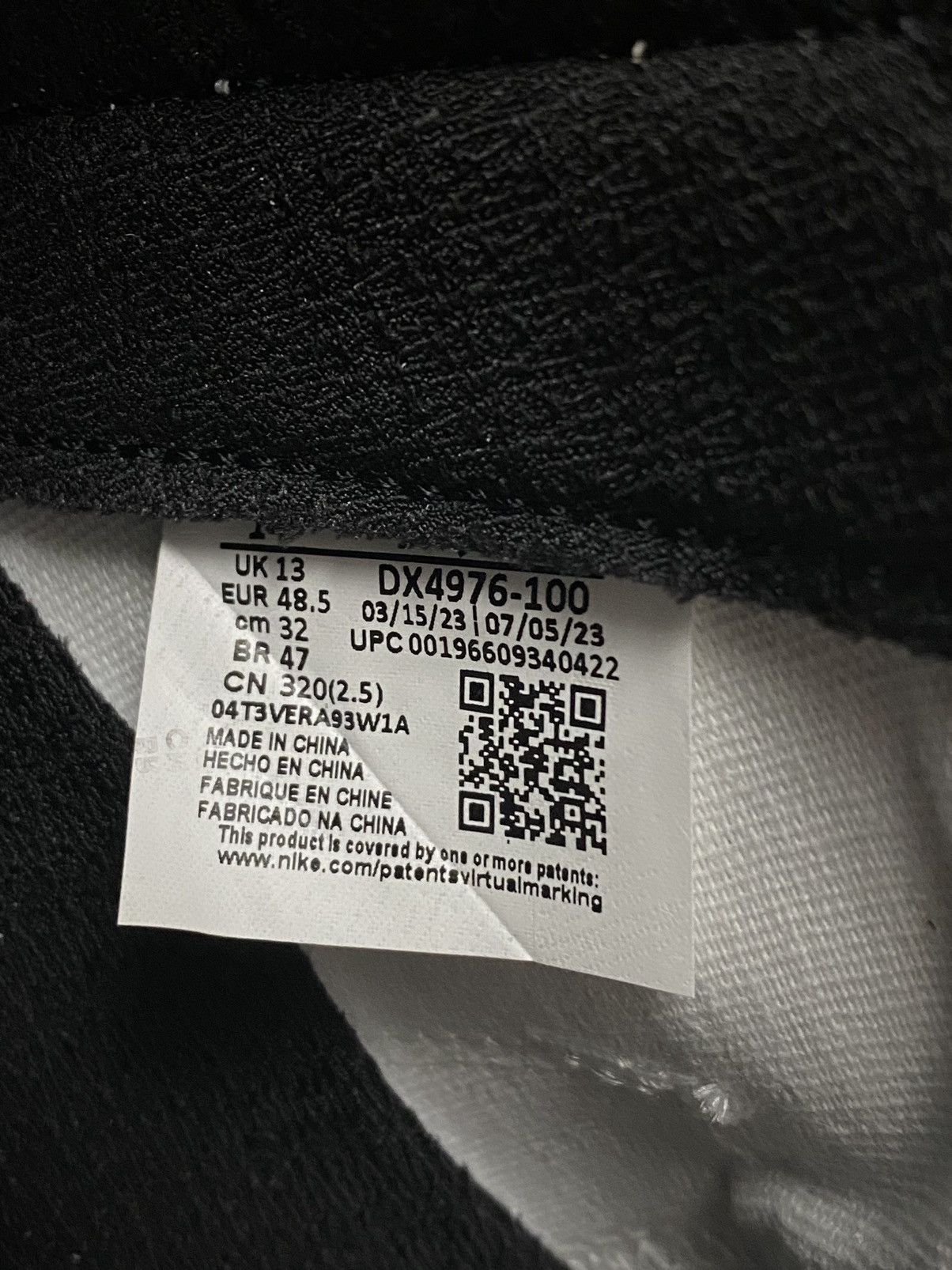 A Ma Maniere × Jordan Brand × Nike Size 14 - Jordan Air Ship x A Ma Maniere Black Oreo Men's Size US 14 / EU 47 - 7 Thumbnail