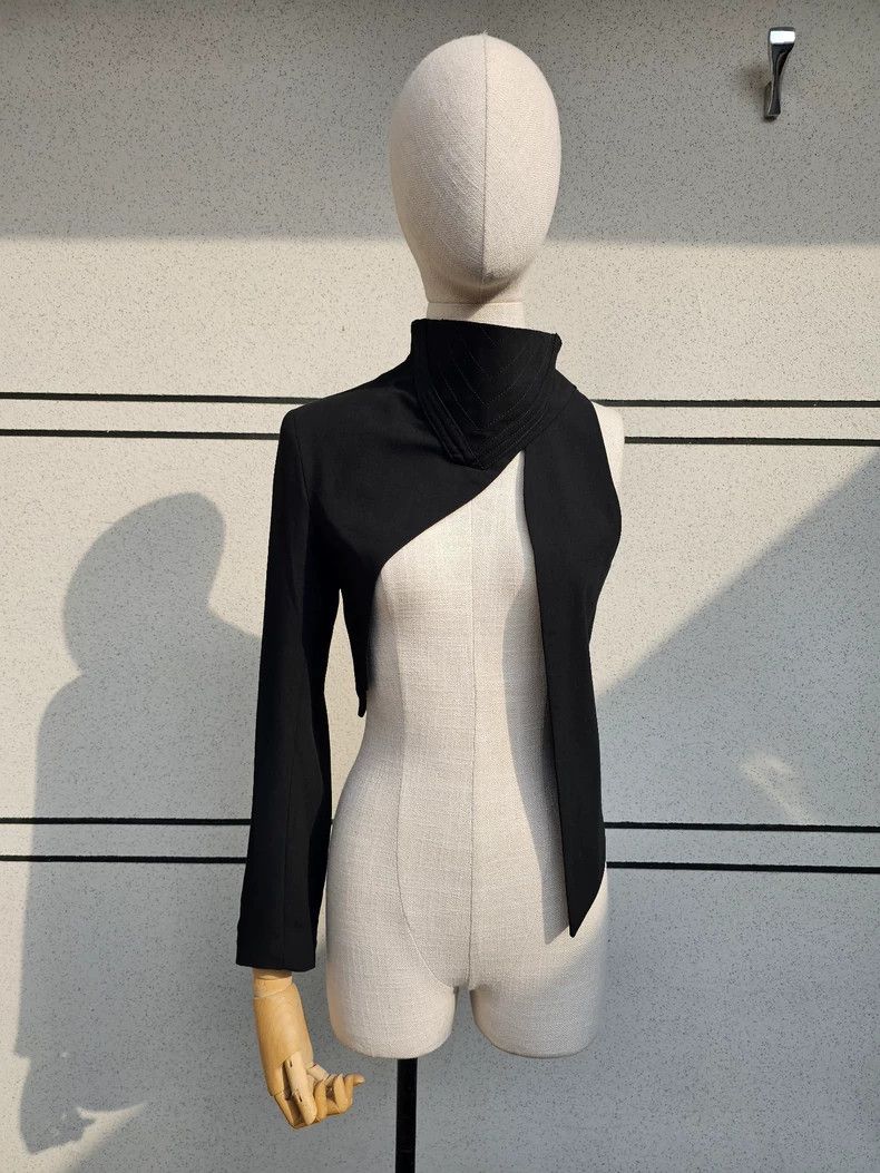 Ann Demeulemeester Ann Demeulemeester Women's deconstructed coat shawl Size S / US 4 / IT 40 - 1 Thumbnail