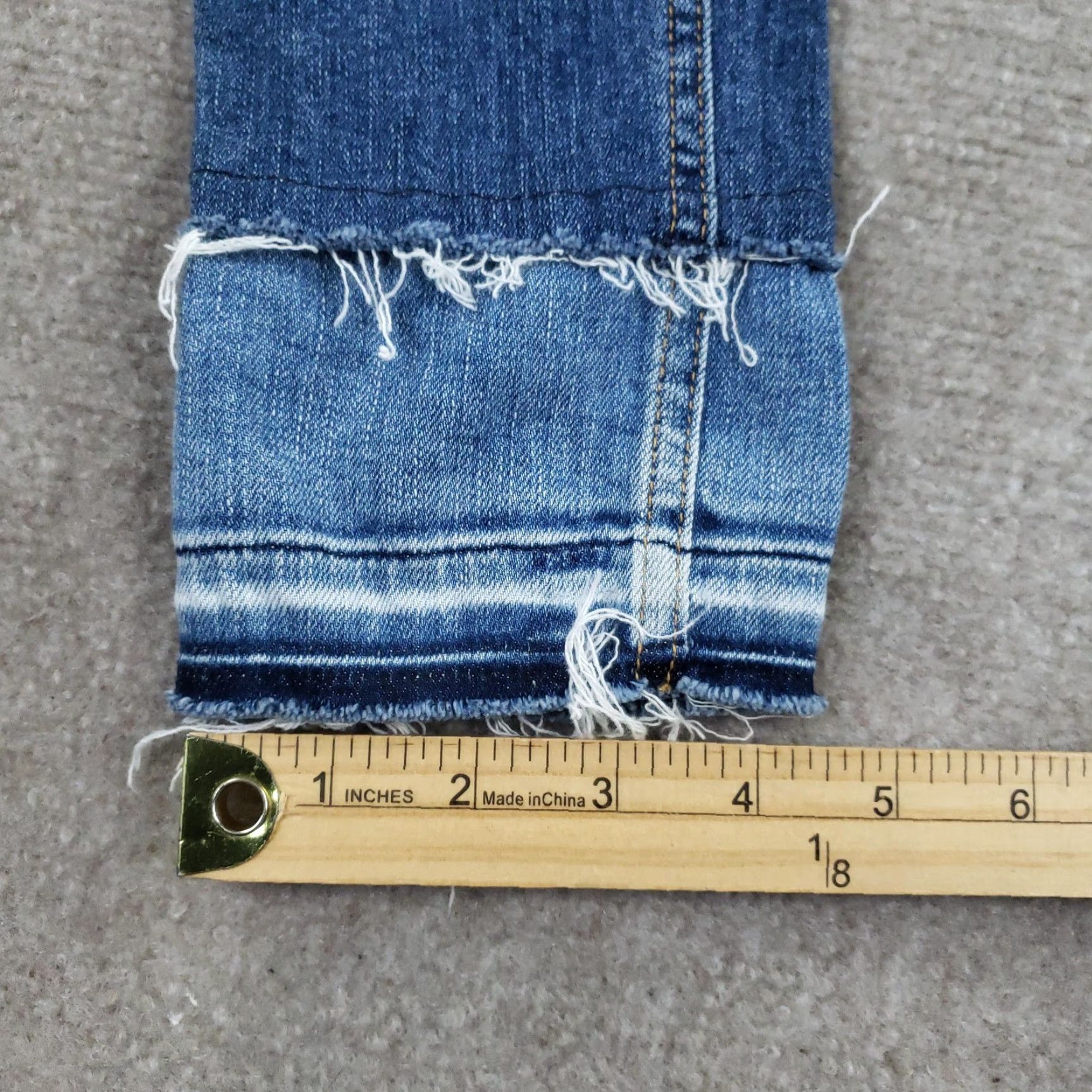Rag & Bone Rag & Bone Jeans 27 In Blue 10 Inch Ankle Skinny Womens Regular Size 27 Denim Cotton Polyurethane Stretch Distressed Pockets Zip Fly Release Hem Size 27" / US 4 / IT 40 - 4 Thumbnail