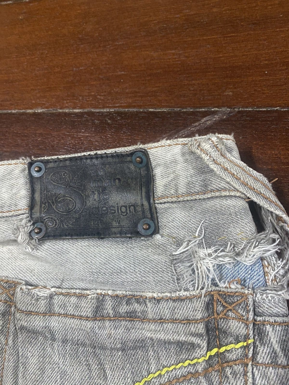 semanticdesign Semantic Design Clawmark art design Thrashed Denim Jeans Size US 34 / EU 50 - 17 Thumbnail