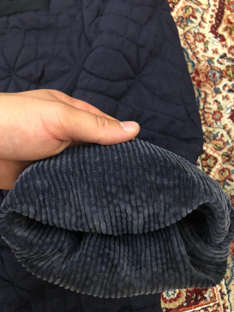 C.P. Company Vintage Cp Compnay Quilted Jakcet Blue 42 Rare Corduroy Fur Size US L / EU 52-54 / 3 - 4 Thumbnail