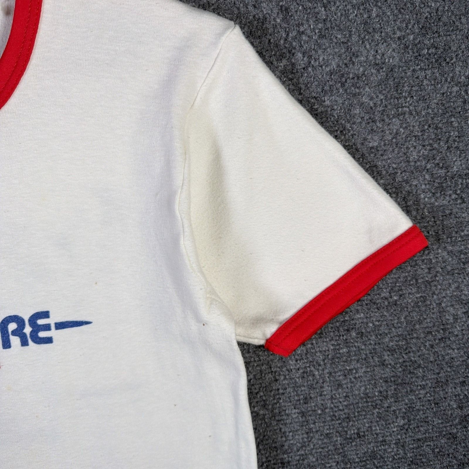 Vintage True Vintage Shirt Large White 60s Nairobi Meat Cow Ringer Size US L / EU 52-54 / 3 - 5 Thumbnail