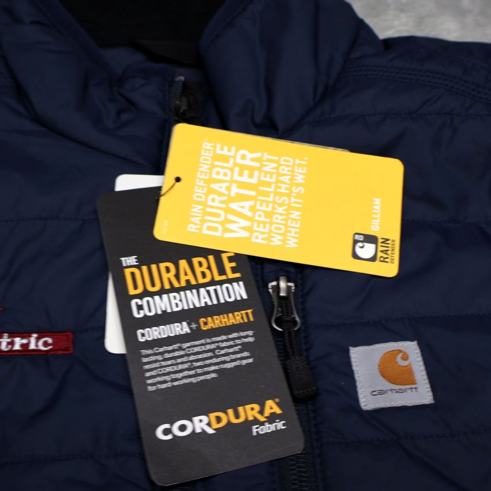 Carhartt Carhartt Gilliam Vest Women Large 12/14 Blue Rain Defender Quilted Puff LOGO NEW Size L / US 10 / IT 46 - 6 Thumbnail
