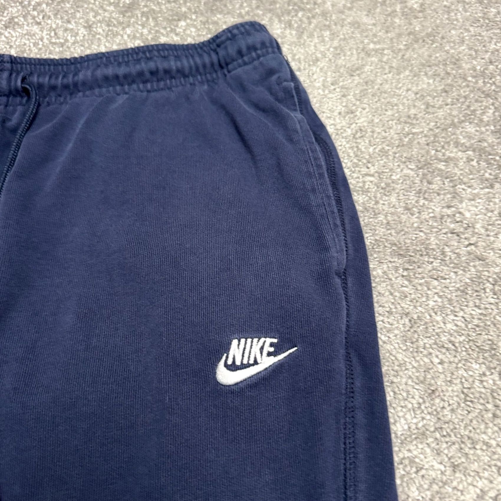 Nike Nike Jogger Sweatpants Mens Large Navy Blue 100% Cotton Casual Activewear 32x26 Size US 33 - 3 Thumbnail