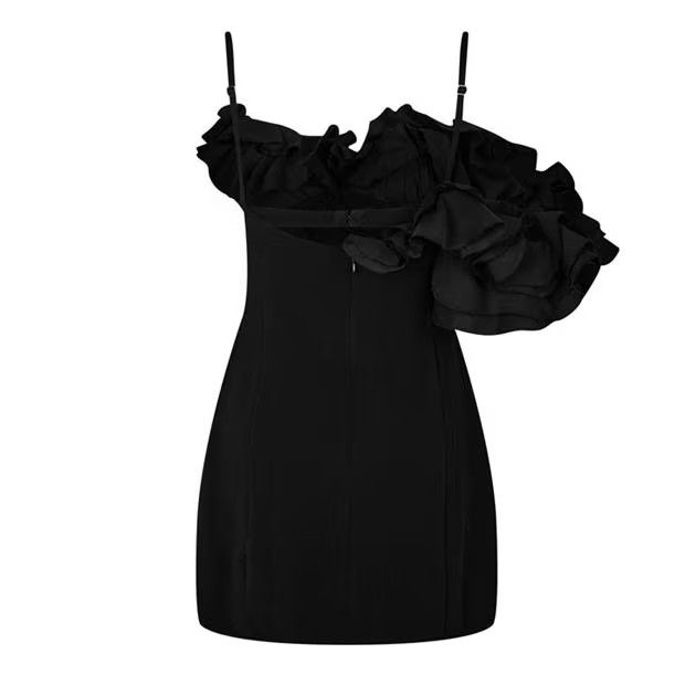 Jacquemus o1g2r1mq1024 Mini Dress in Black Size S / US 4 / IT 40 - 2 Thumbnail
