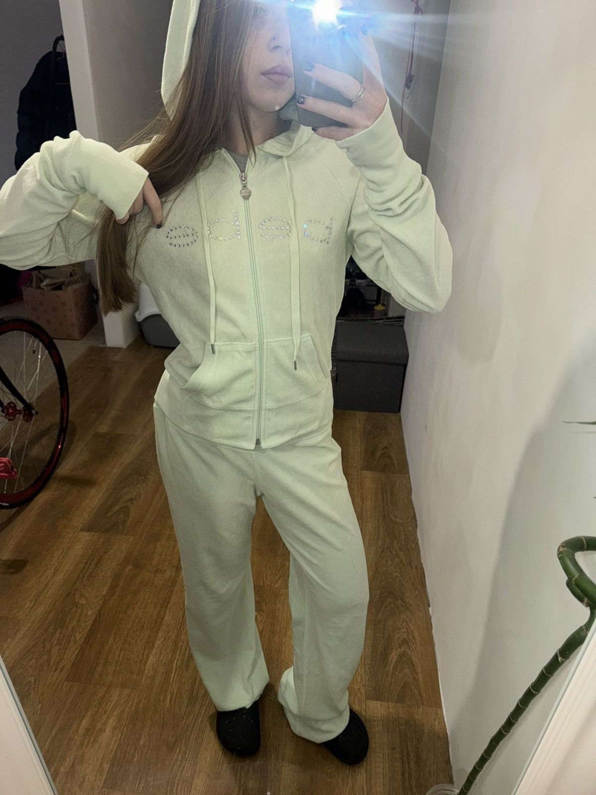 Bebe VINTAGE BEBE VELOUR 2000s TRACKSUIT SUIT Size M / US 6-8 / IT 42-44 - 12 Thumbnail