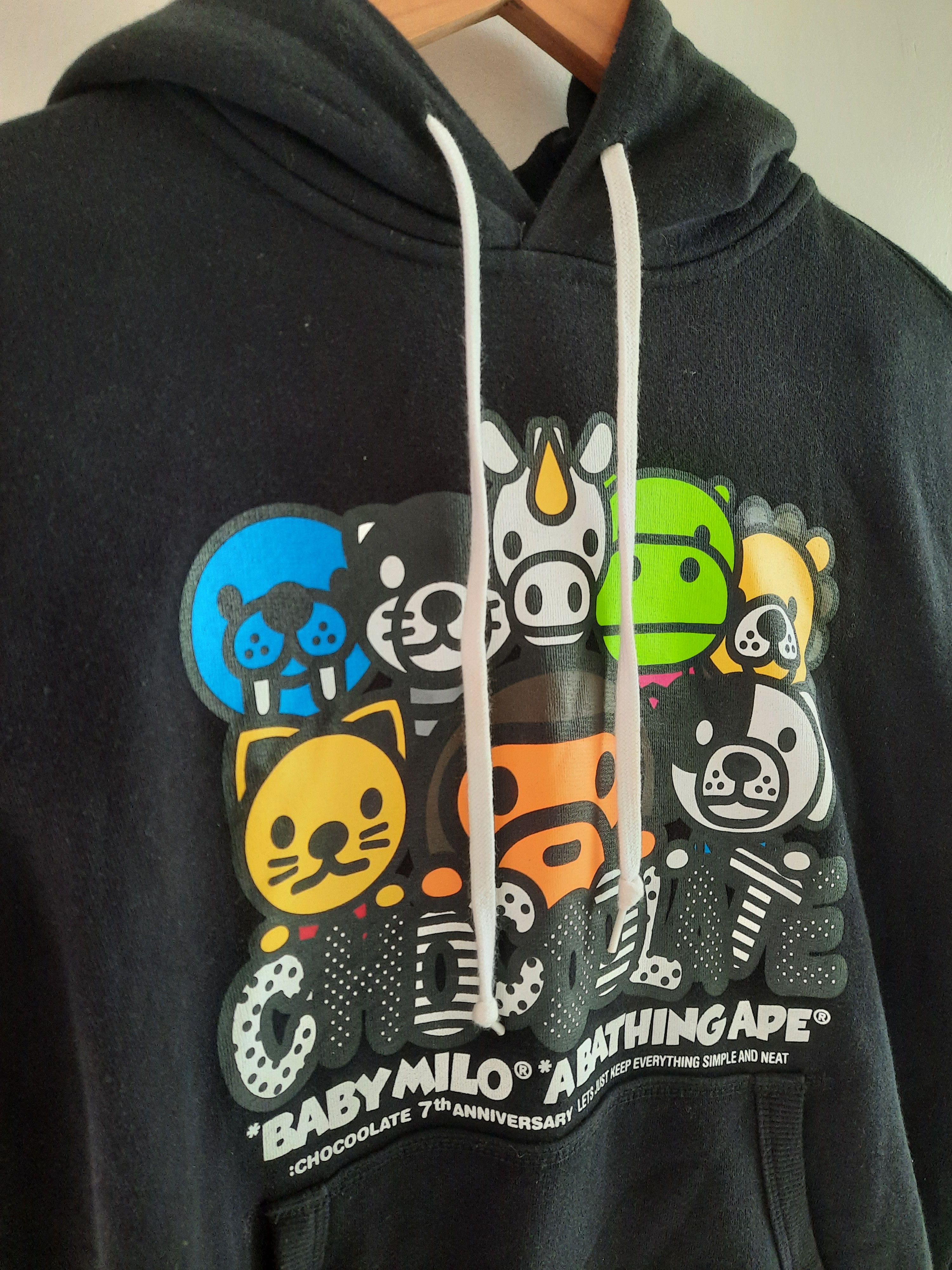 Bape Bape x Chocoolate Baby Milo Hoodie Size US S / EU 44-46 / 1 - 3 Thumbnail