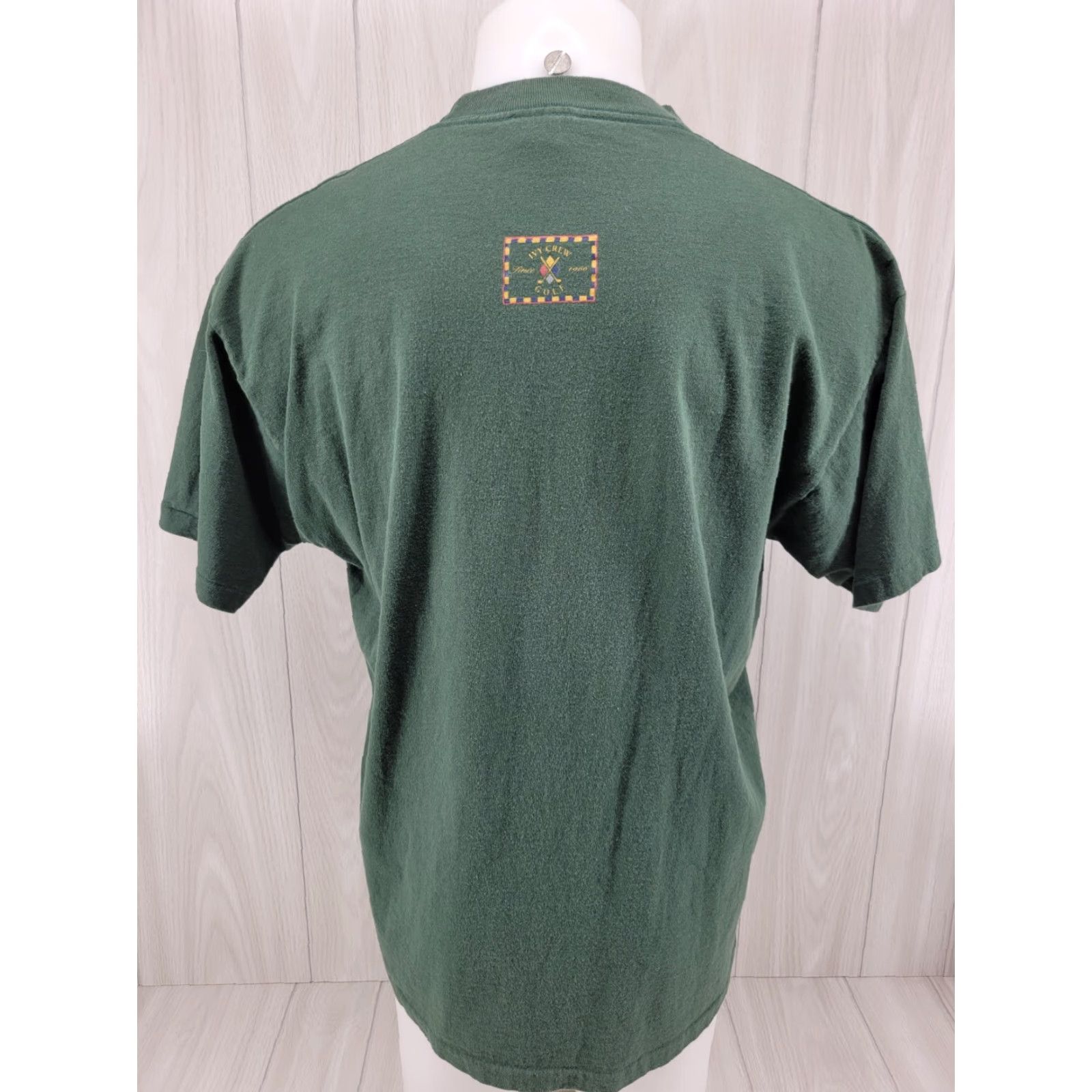 Vintage VTG Ivy Crew T-Shirt Unisex Adults XL Green 90s Single Stitch Made in USA Golf Course Classics Size US XL / EU 56 / 4 - 7 Thumbnail