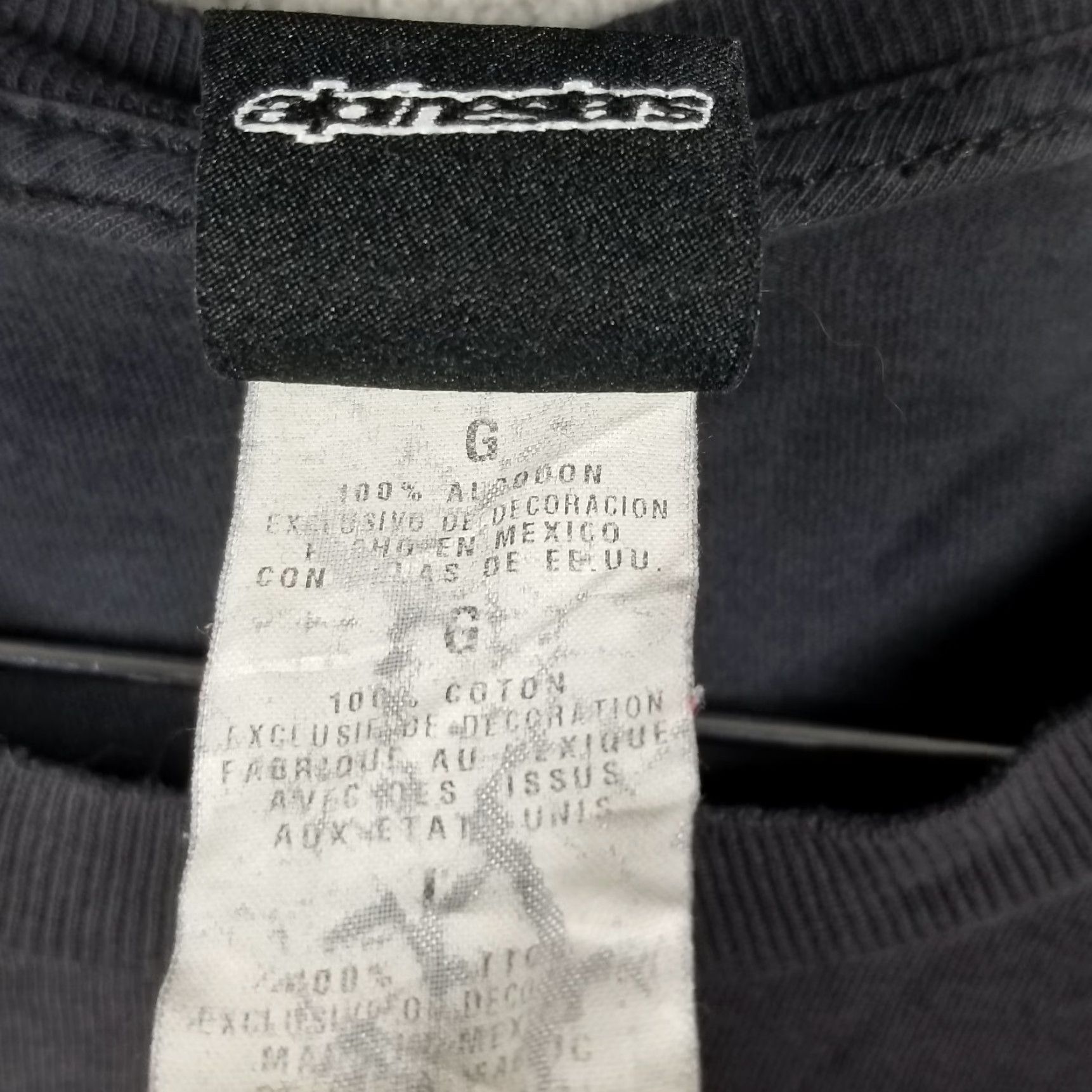 Alpinestars VINTAGE Y2K Alpinestars Graphic Shirt Black Adult Large Distressed Grunge Motorcycle Mens Size US L / EU 52-54 / 3 - 5 Thumbnail