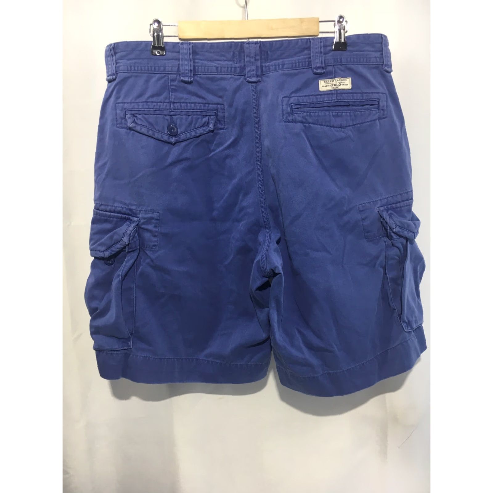 Polo Ralph Lauren Polo Ralph Lauren Mens Chino Shorts Size 36 Cargo Pocket Blue Size US M / EU 48-50 / 2 - 2 Thumbnail