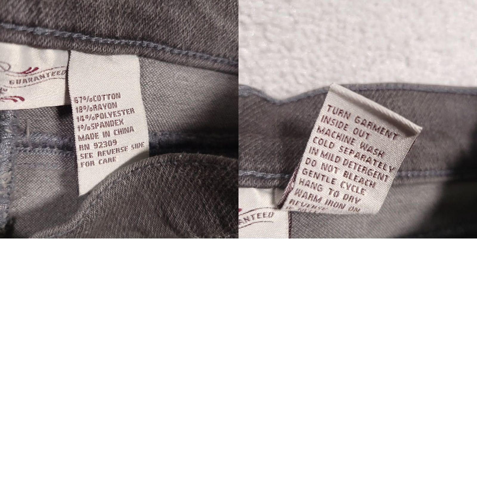 Vintage VINTAGE Diane Gilman DG2 Jeans 6P Grey Wash Skinny Western Distressed Women's Size 28" / US 6 / IT 42 - 10 Thumbnail