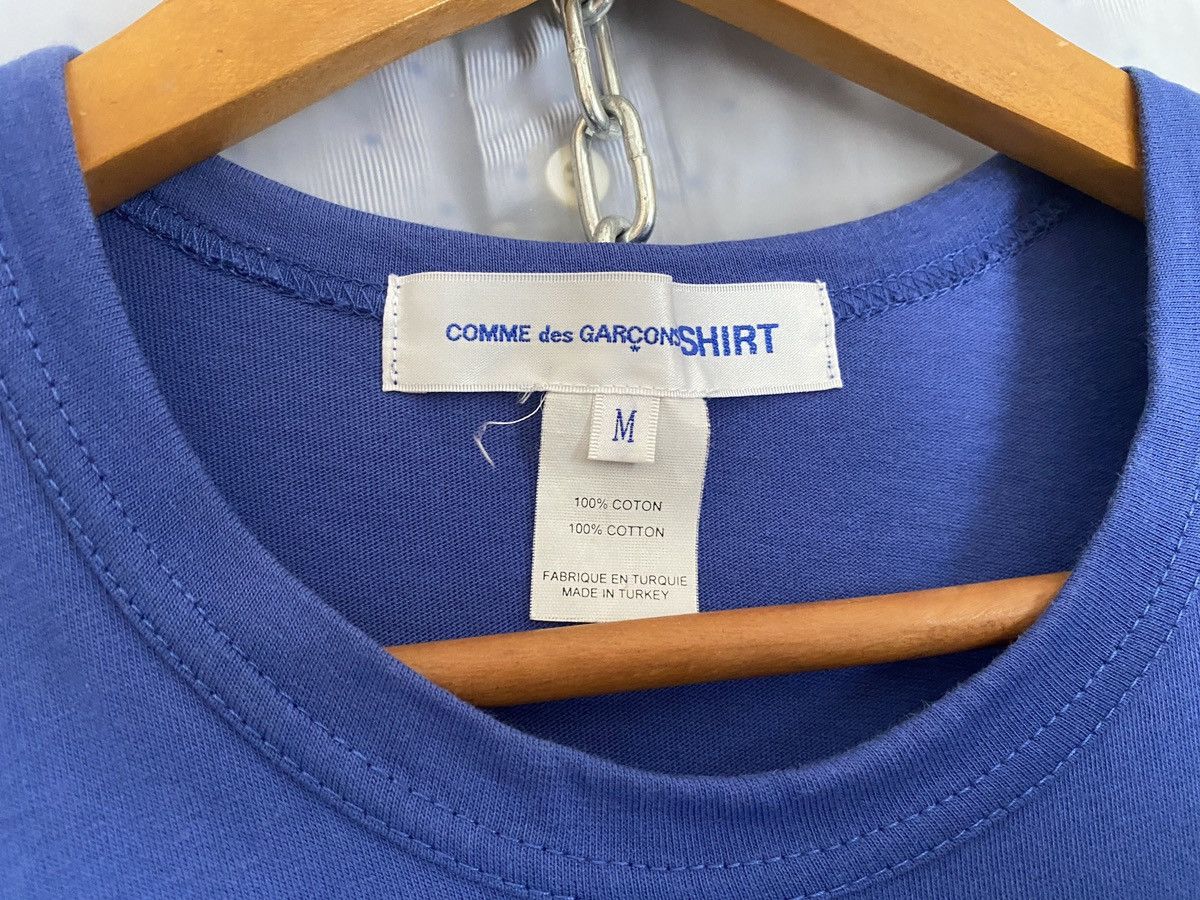 Comme des Garcons SHIRT CDG Shirt Blue Simple Tshirt Tee Size US S / EU 44-46 / 1 - 3 Thumbnail