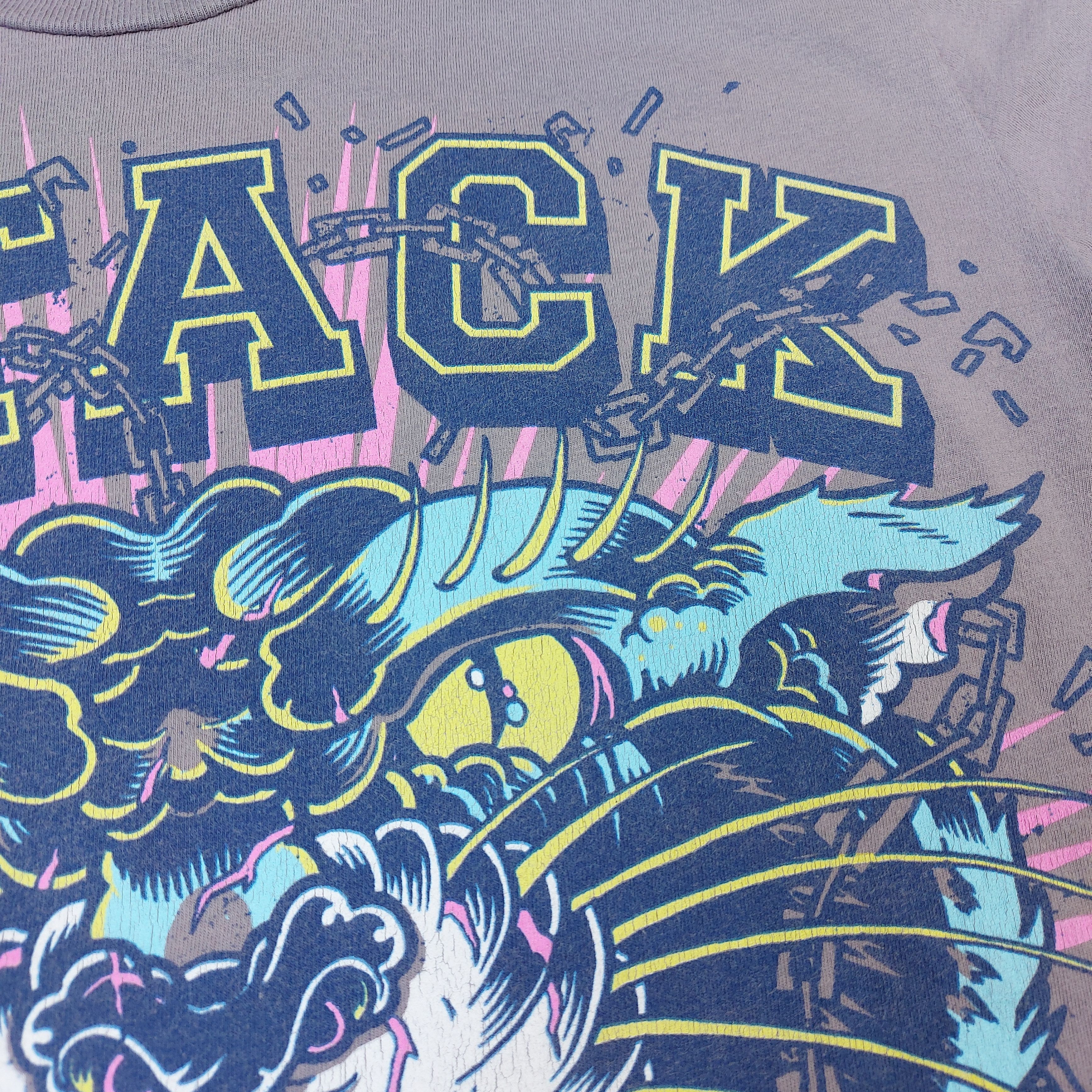 Band Tees Vintage Y2K Attack Attack! Band Crabcore MySpace Era TEE Size US S / EU 44-46 / 1 - 6 Thumbnail