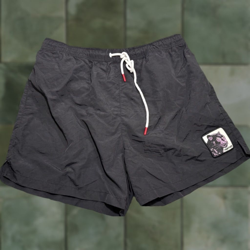 Goorin Bros. Goorin Bros Swim Trunks Men XL Black The Farm Protector Shorts Panther Trunks Lifeguard Surfing Mens XL Black Farm Theme 2020s Size US 36 / EU 52 - 1 Thumbnail