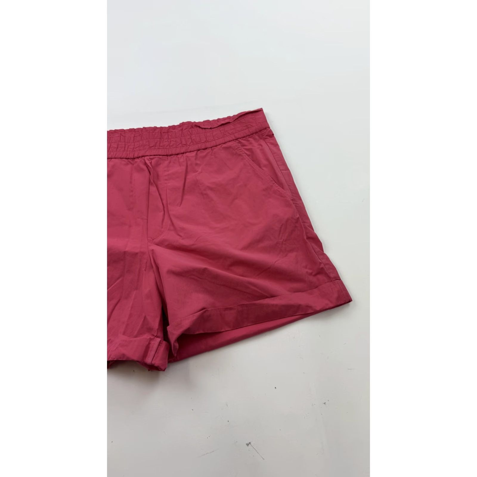 Vintage A.L.C. Shorts Womens Small Elastic Waist Pockets Pull On Casual Summer Pink Size 28" / US 6 / IT 42 - 2 Thumbnail
