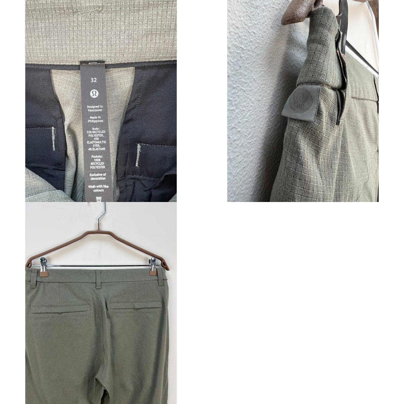 Lululemon Lululemon Commission Slim Fit Pants Green Mens Size 32 Size US 32 / EU 48 - 8 Thumbnail