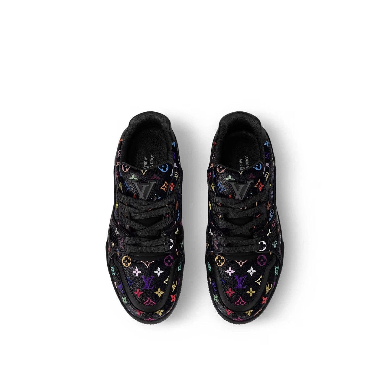 Louis Vuitton × Takashi Murakami Louis Vuitton LV x Murakami Black Multicolore Trainer Size US 11 / EU 44 - 5 Thumbnail