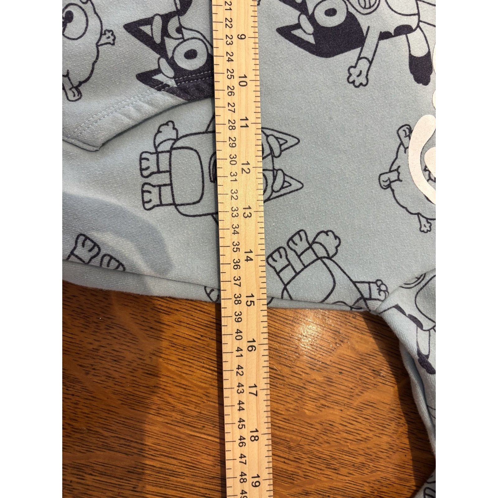 The Unbranded Brand Bluey Long SleeveHoodie Light-Blue Kids Small Cartoon Dog Size US S / EU 44-46 / 1 - 6 Thumbnail