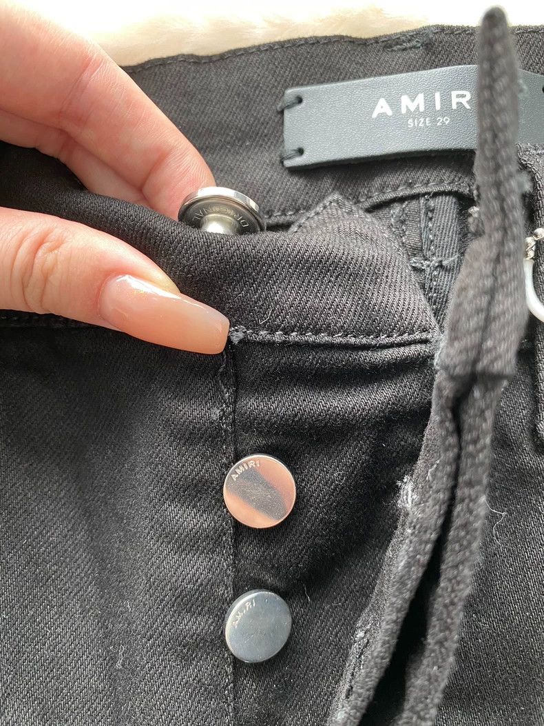 Amiri Amiri Black Suede MX1 Jean Size US 29 - 7 Thumbnail