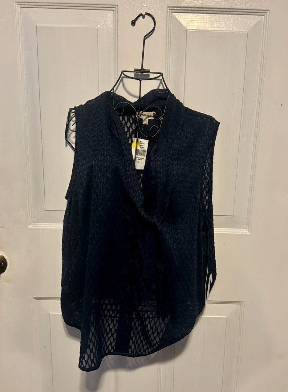 L'AGENCE L'Agence navy lace sleeveless top L Size L / US 10 / IT 46 - 1 Thumbnail