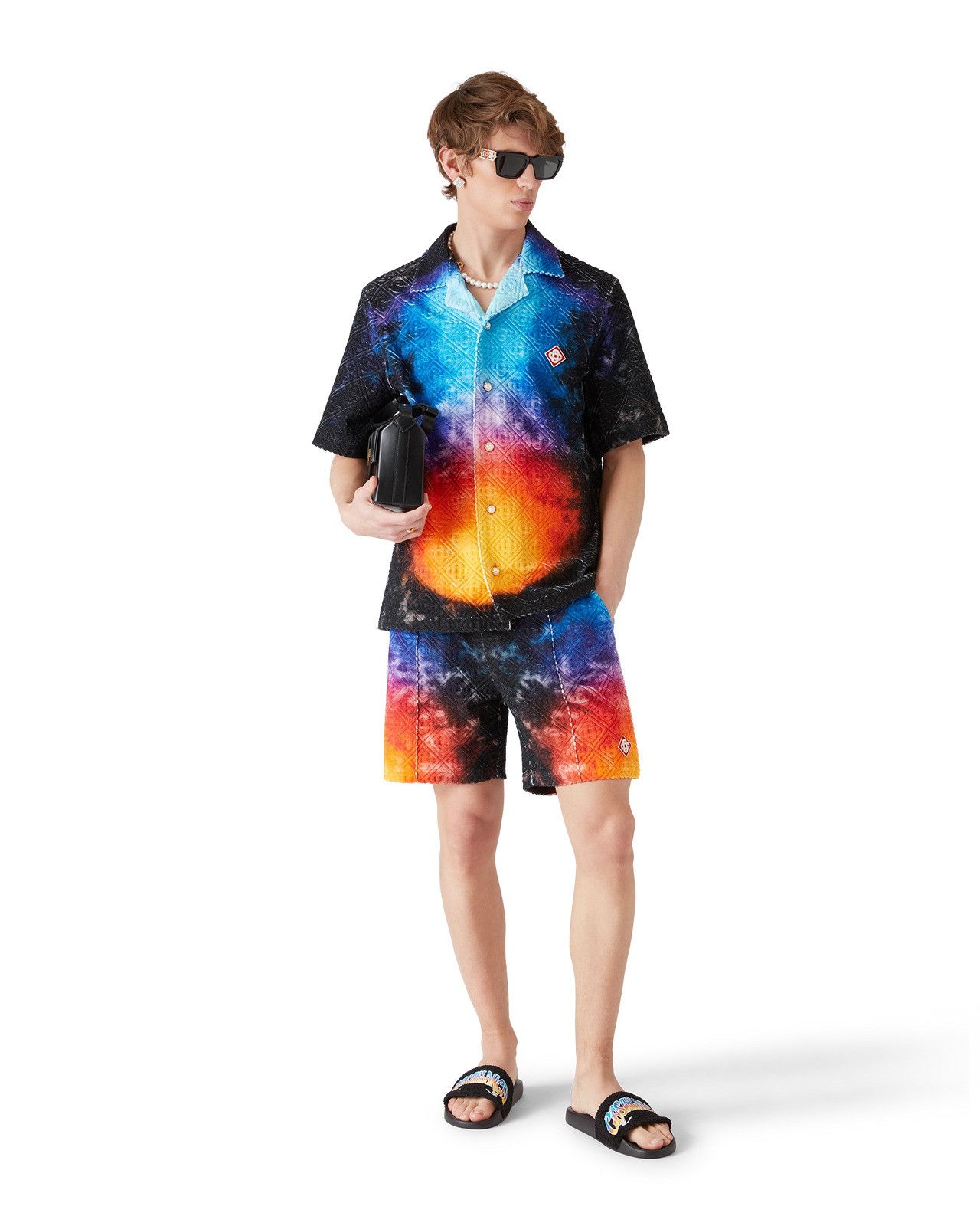 Casablanca os11x0326 Gradient Towelling Shorts in Multicolor Size US 30 / EU 46 - 2 Thumbnail