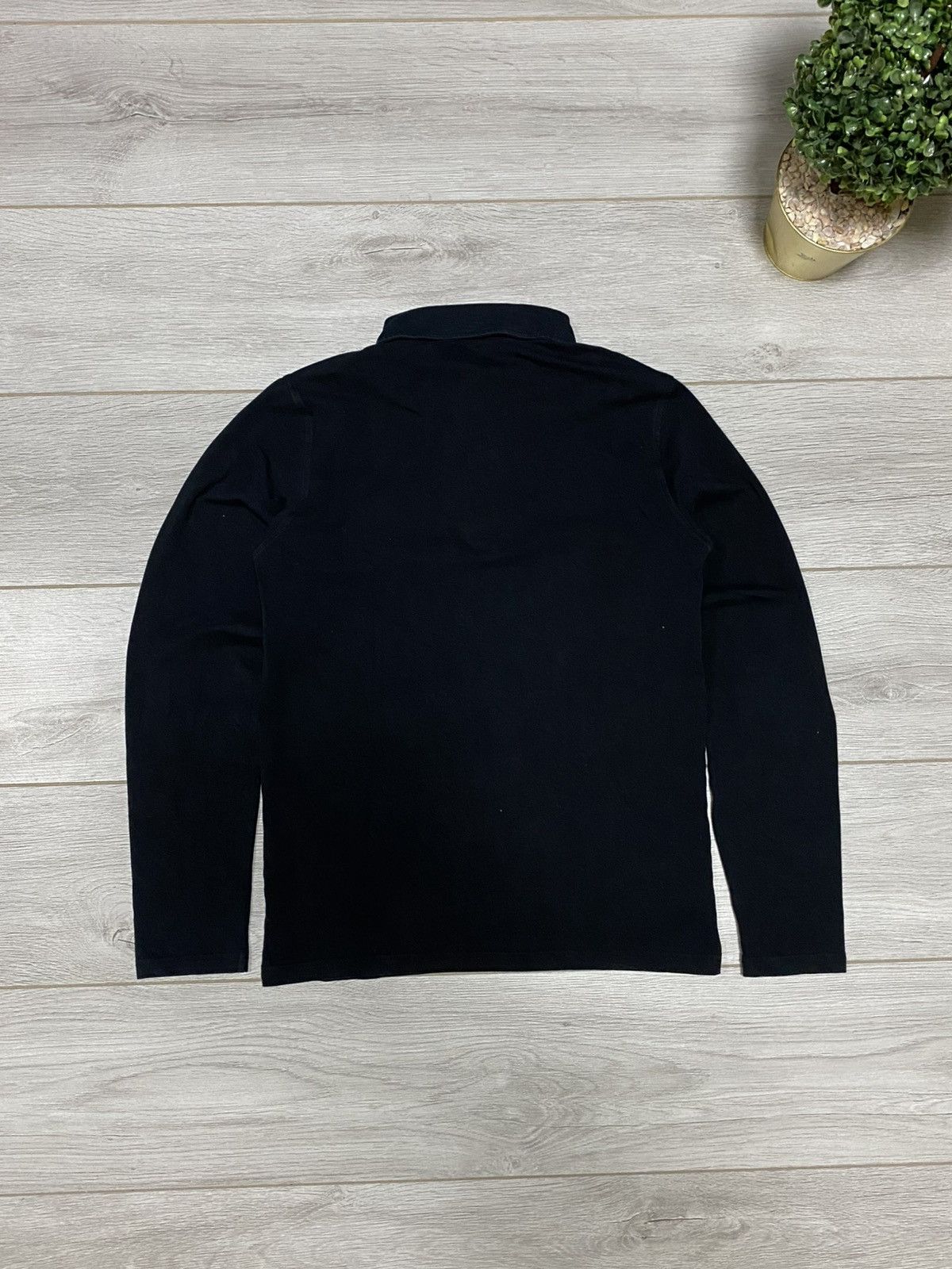 Prada Prada long sleeve polo shirt black tab eb0 Size US S / EU 44-46 / 1 - 9 Thumbnail