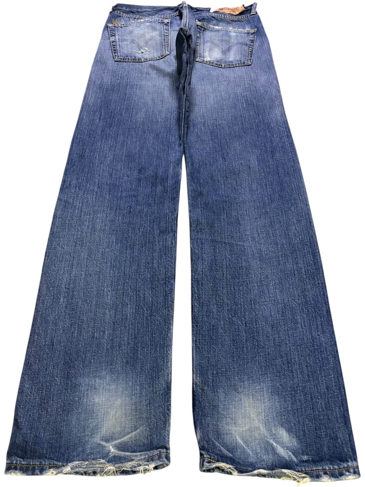 Levi's Vintage 90s Levis 501 Faded Wash Distressed Loose Jeans Size US 30 / EU 46 - 2 Thumbnail