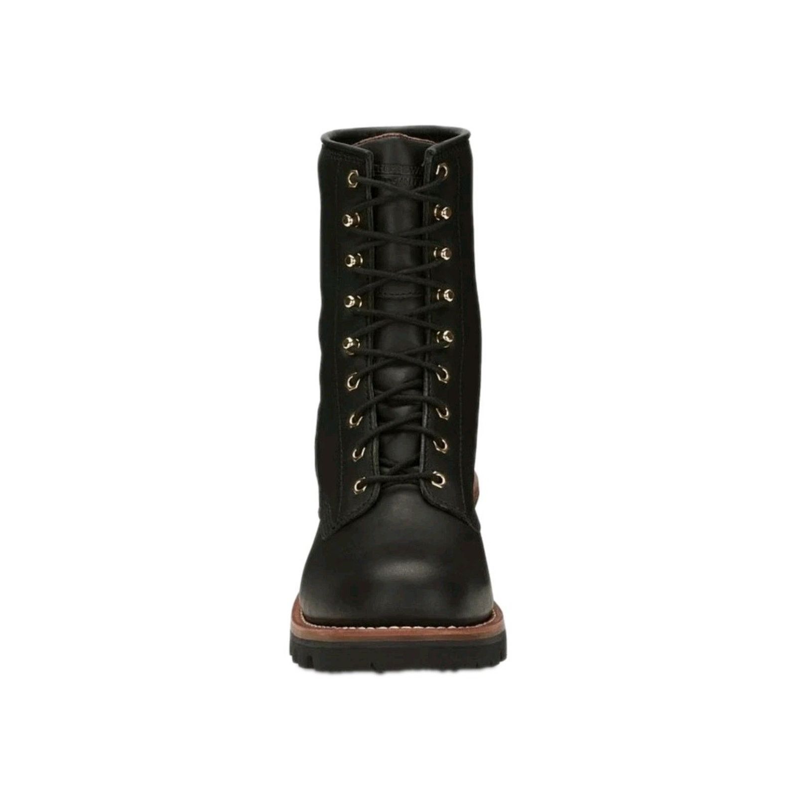 Chippewa Chippewa Baldor 8 In Steel Toe Logger LaceUp Work Black 10.5 Size US 10.5 / EU 43-44 - 7 Thumbnail