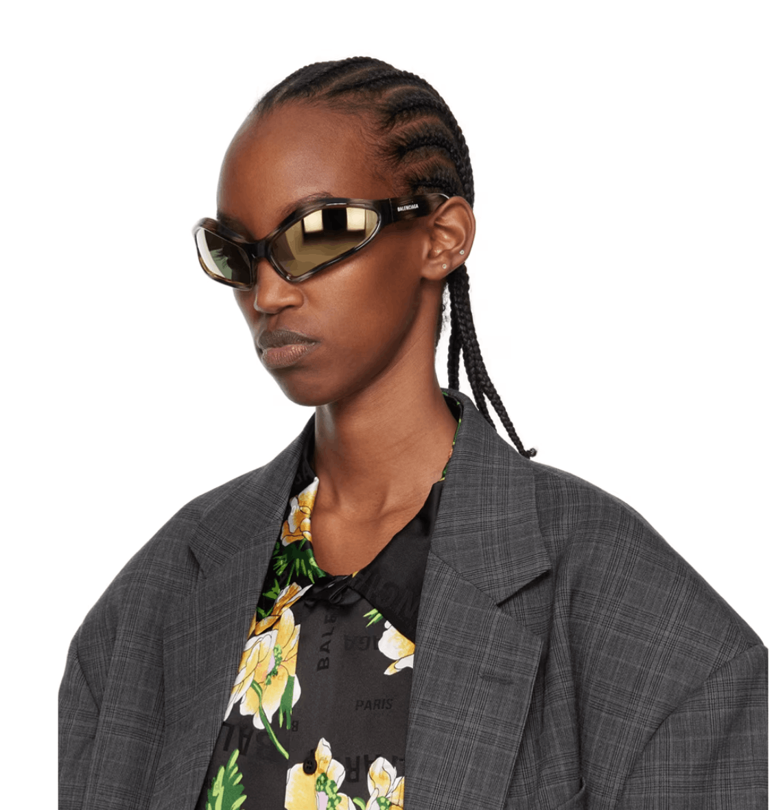 Balenciaga Tortoise Shell Fennec Oval Sunglasses | Grailed