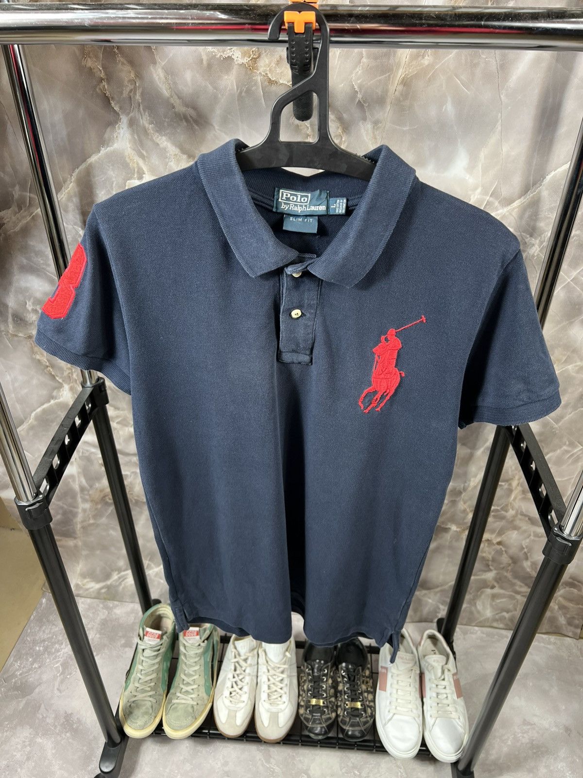 Polo Ralph Lauren × Vintage Vintage Polo Ralph Lauren Distressed Y2k Polo Size US L / EU 52-54 / 3 - 2 Thumbnail