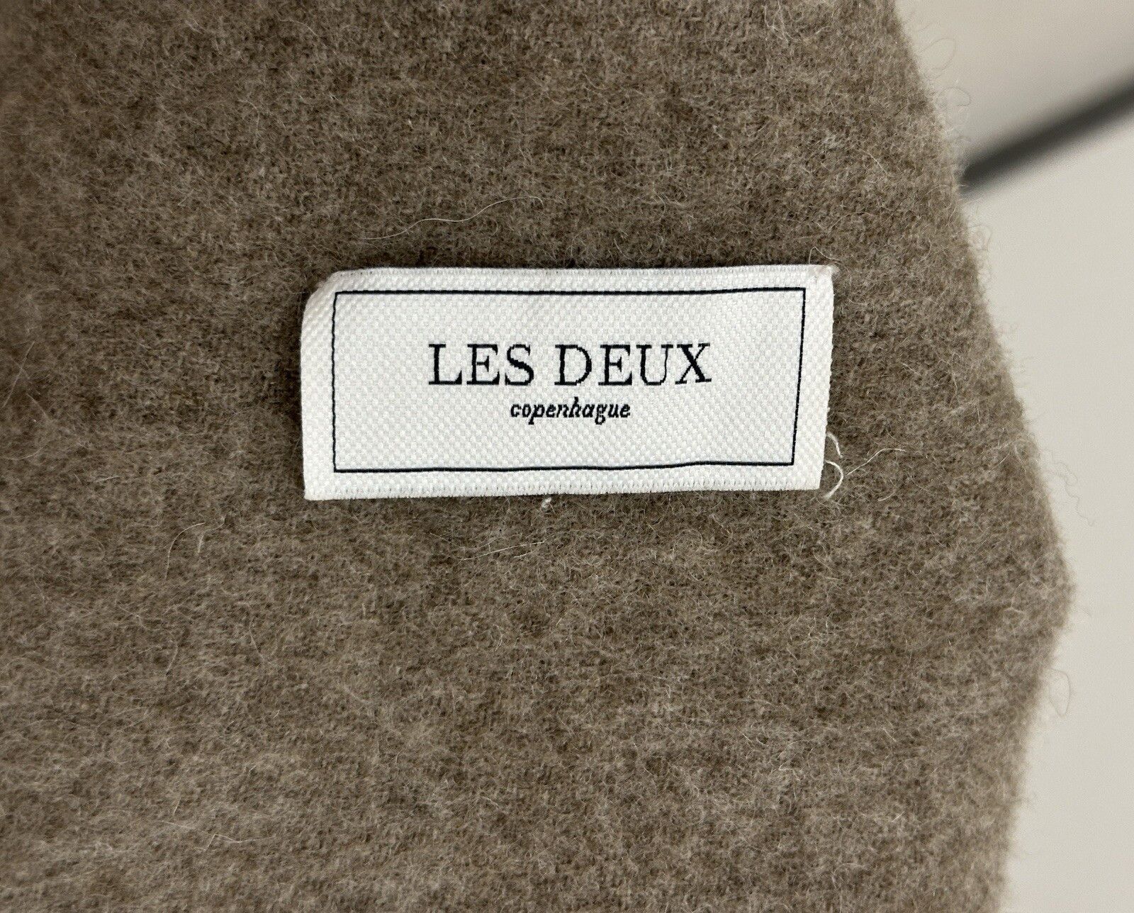 Other Les Deux Wool Brown Big Scarf Size 200x70cm Size ONE SIZE - 3 Thumbnail