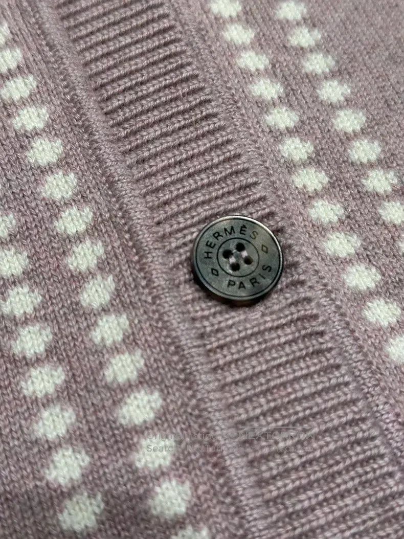 Hermes Hermes Pink cardigan, rose color, 98% cashmere Size XXS / US 00 / IT 34 - 4 Thumbnail
