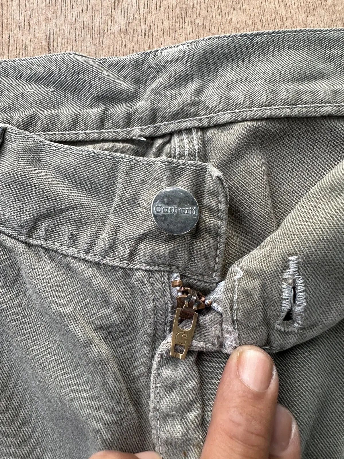 Carhartt RUSTY VINTAGE CARHARTT WORK WEAR FADED BAGGY CARPENTER PANTS Size US 29 - 9 Thumbnail