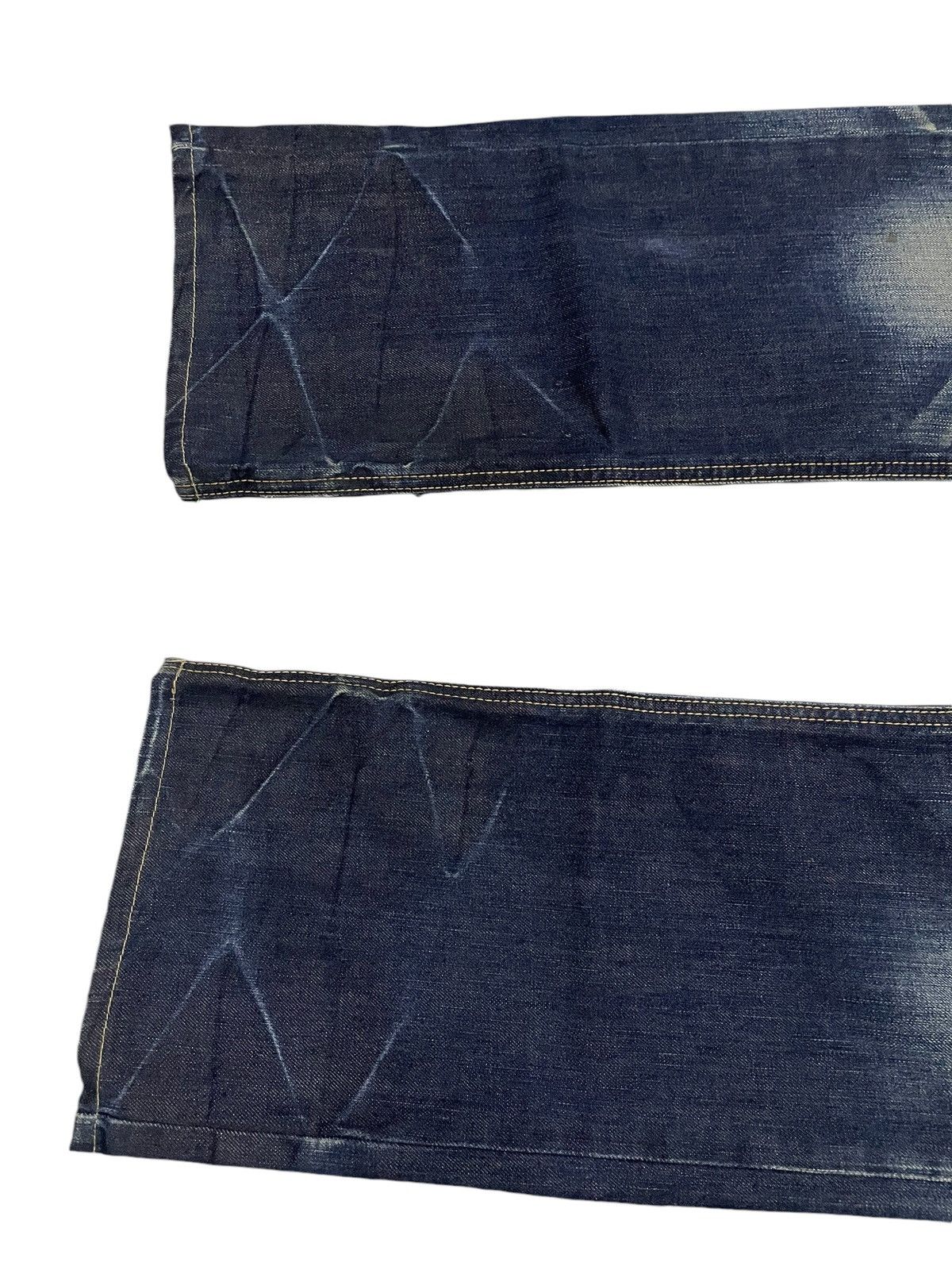 Edwin × Hysteric Glamour × Japanese Brand Edwin Bush Pocket Mud Wash Claw Mark Loose Denim Pants Size US 32 / EU 48 - 12 Thumbnail
