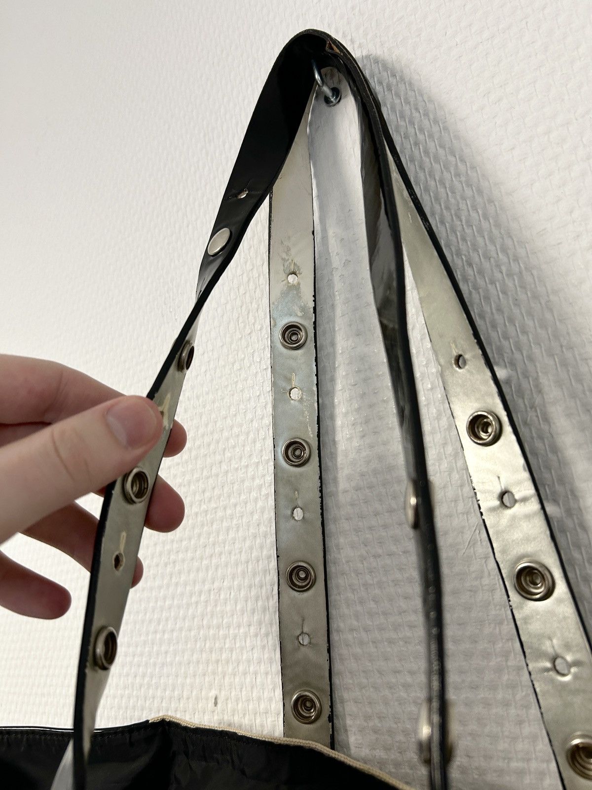 Maison Margiela SS2017 Detachable Handle Canvas Patent Leather Tote Bag Size ONE SIZE - 6 Thumbnail