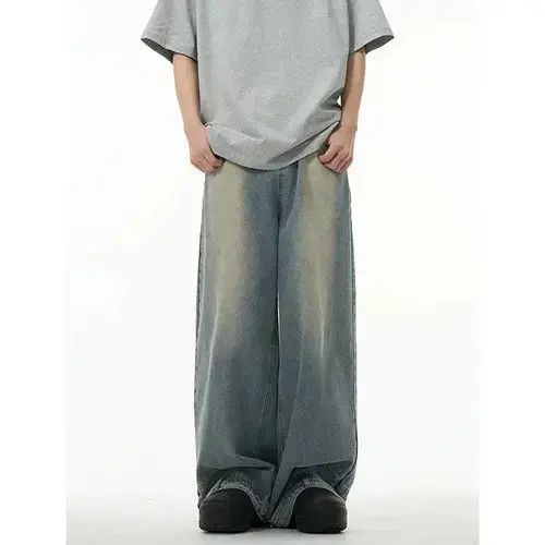 Jean High street washed straight baggy jeans Size US 30 / EU 46 - 1 Thumbnail